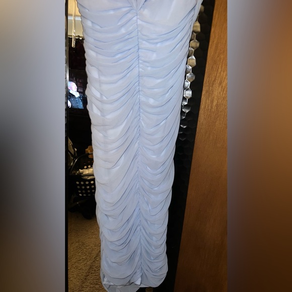 EUC Fashion Nova Ready and Ruched Mesh Midi Dress - Picture 8 of 9